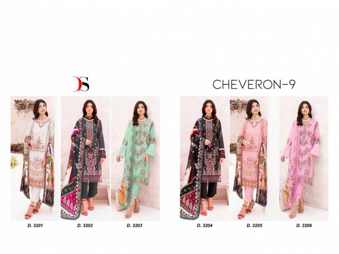 Cheveron Lawn 9 By Deepsy Mal Mal Cotton Pakistani Suits Wholesale Price In Surat